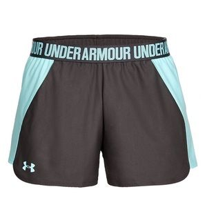 UNDER ARMOUR teal & black shorts